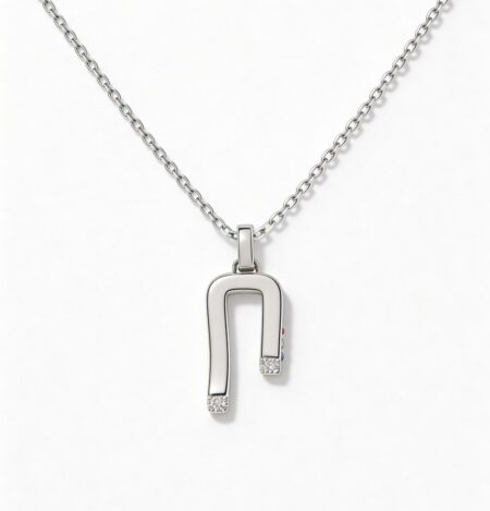 Collier or blanc Broken chain simple