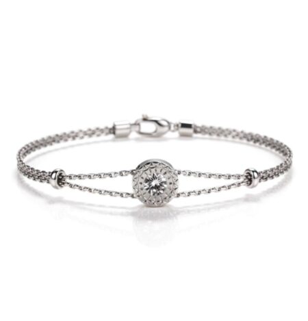 Bracelet argent et Zircon Enlightening